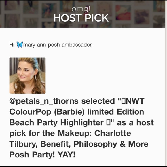 🐚NWT HOST PICK ColourPop (Barbie) limited Edition Beach Party Highlighter 🐚 - Picture 2 of 9